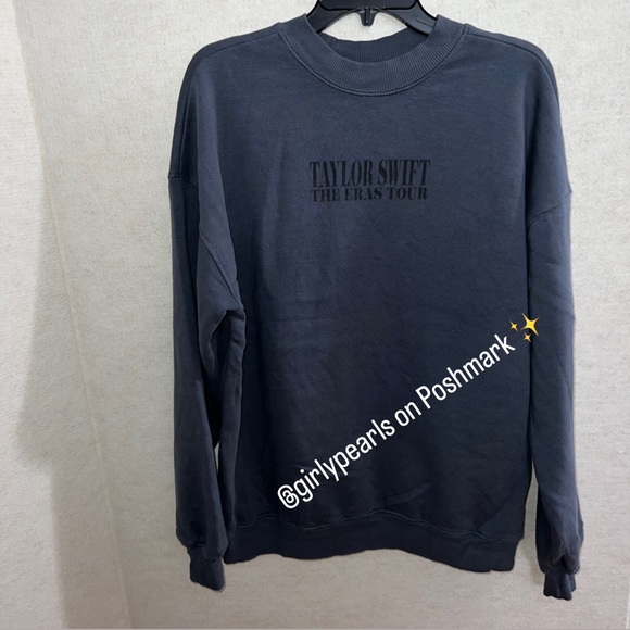 Taylor Swift Eras Tour Blue Crewneck Sweater Official Merch NEW - Picture 13 of 14